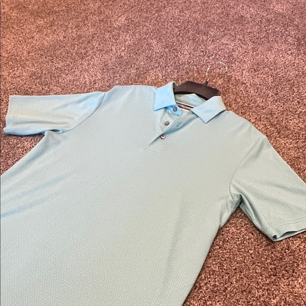 Roundtree & Yorke Aqua Polo Shirt - Picture 2 of 6
